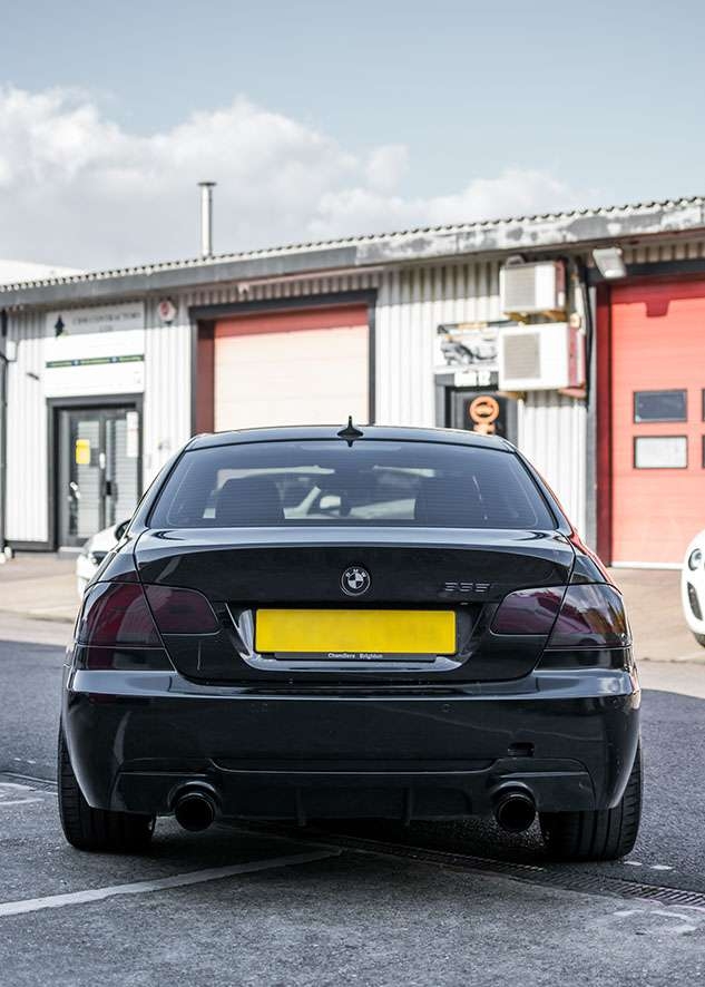 BMW 335i with tinted rear lights